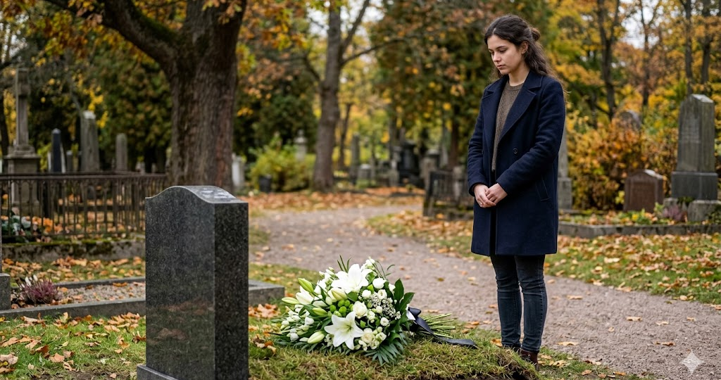 Сирота навещала могилу матери и заметила, что странный мужчина тоже носит туда цветы