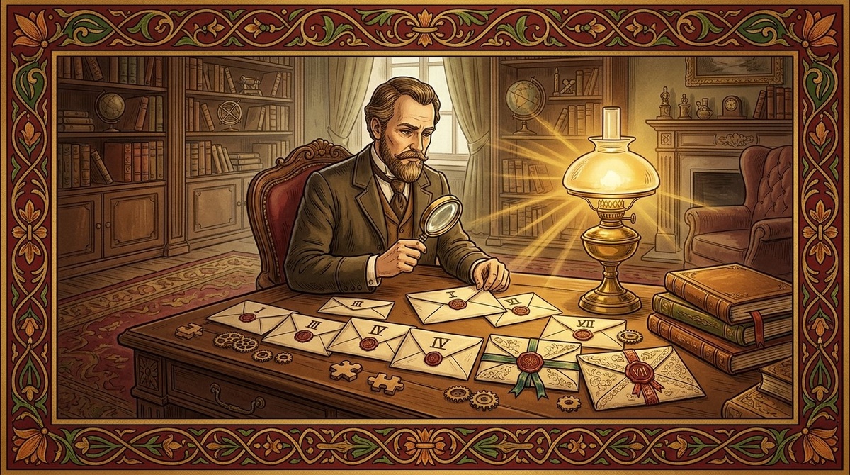 Семь конвертов — семь загадок, каждая сложнее предыдущей