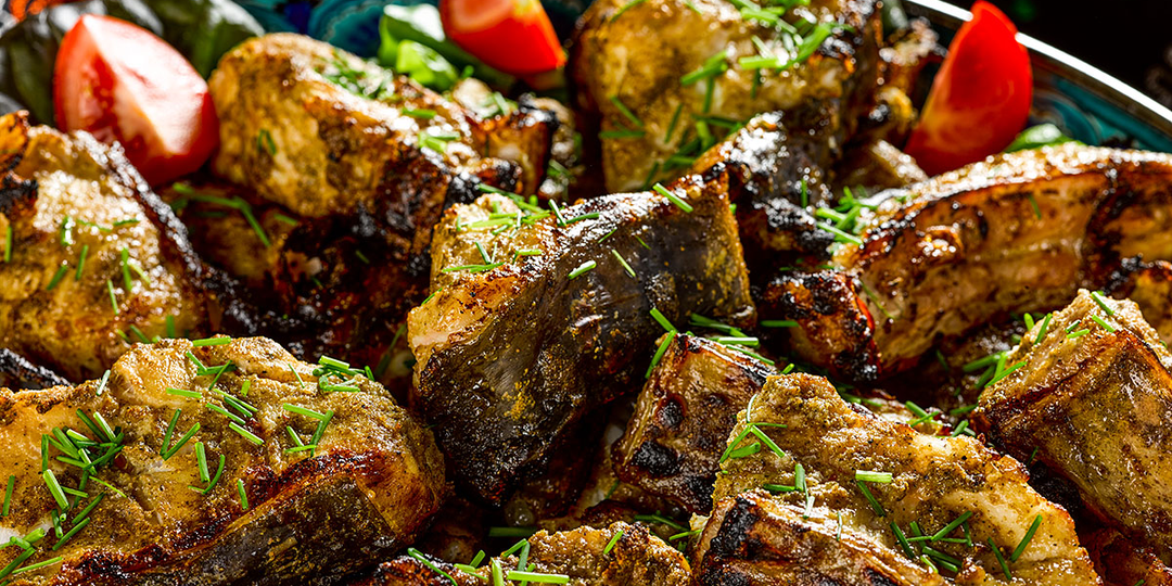 Очень вкусный шашлык получается из сома!