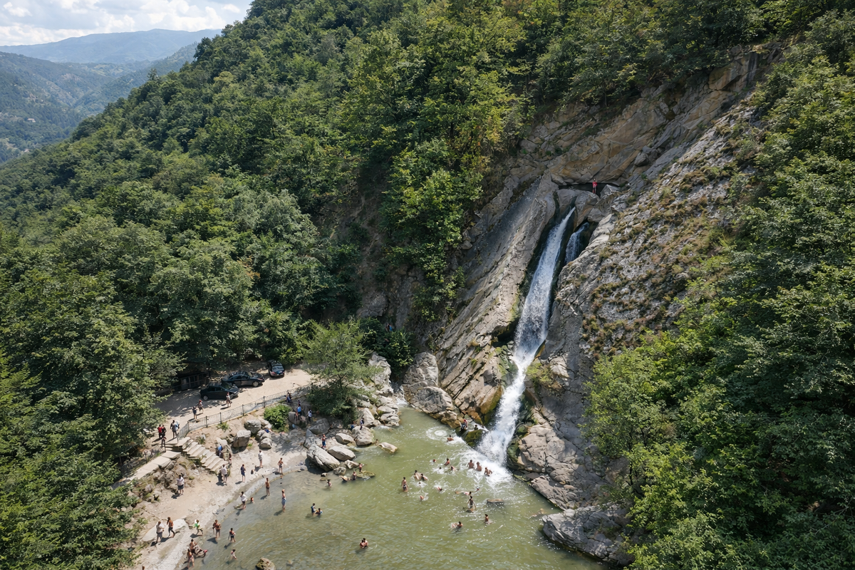 Ханагский водопад, Узбекистан