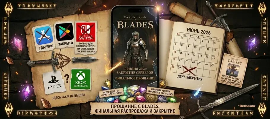 The Elder Scrolls: Blades закрывается 30 июня — прощайте, подземелья в кармане!