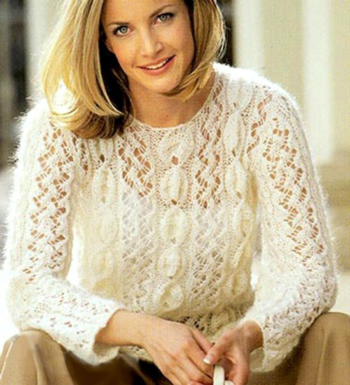 джемпер спицами