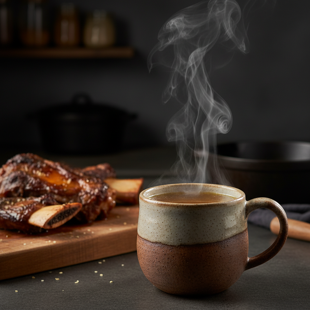 Костный бульон — один из старейших продуктов человечества. То, что варили наши прабабушки не выбрасывая ничего, сегодня продаётся в крафтовых упаковках как суперфуд за 500 рублей за стакан. Правда где-то посередине