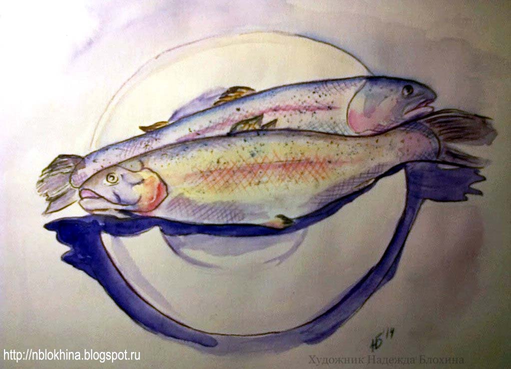 Мой натюрморт с рыбами
