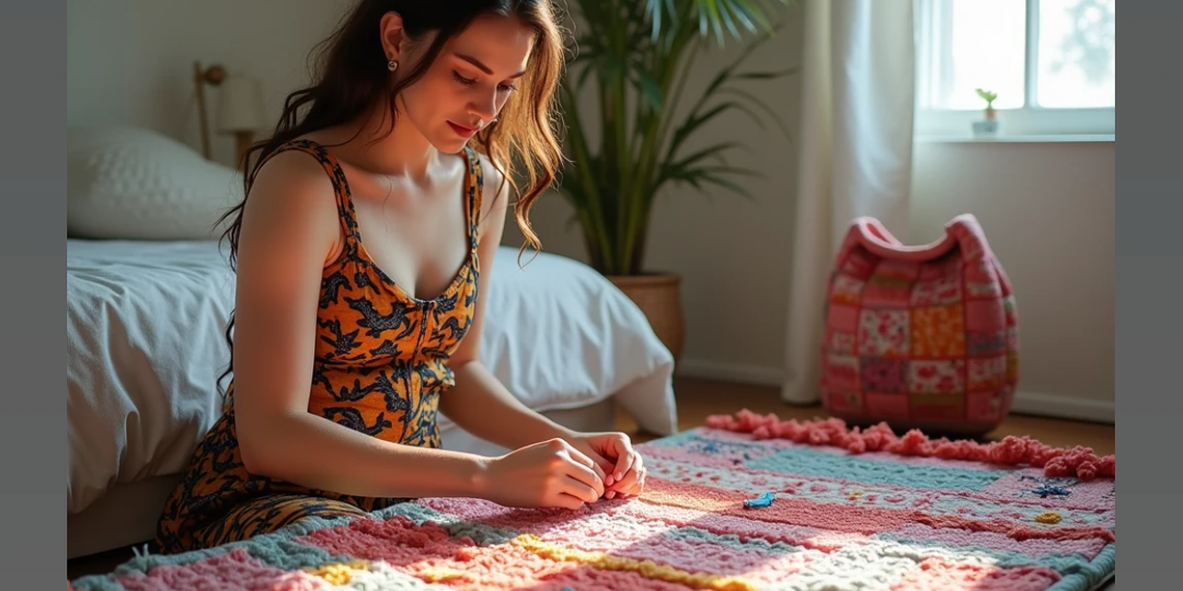 Ненужная одежда — стильный коврик для дома: как за вечер сплести уникальную вещь — руки не для скуки