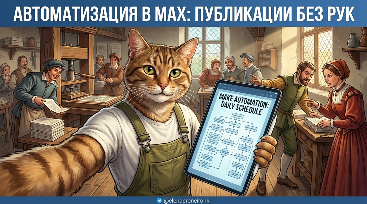    Узнайте, как автоматизировать регулярные публикации в Max. lenka