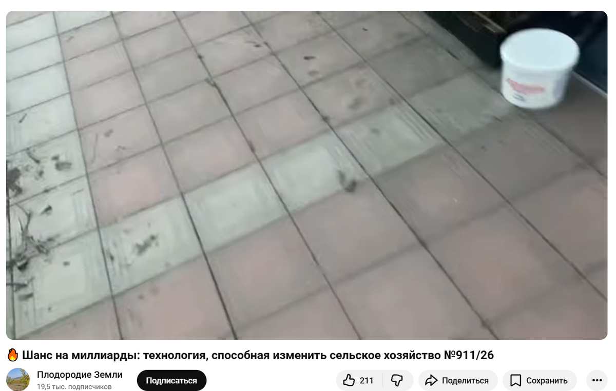 Скрин из видео с канала "Плодородие земли"