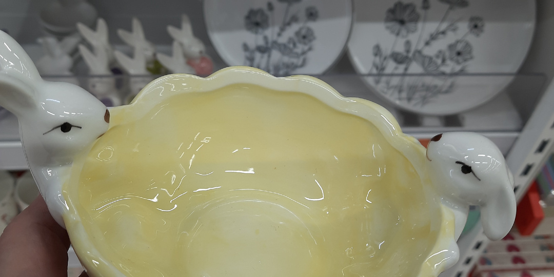 Магазин "Галамарт" к Пасхе, скидки на посуду, текстиль, бижутерию