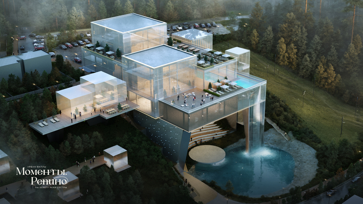 Рендер архитектурного объекта ICE CUBE