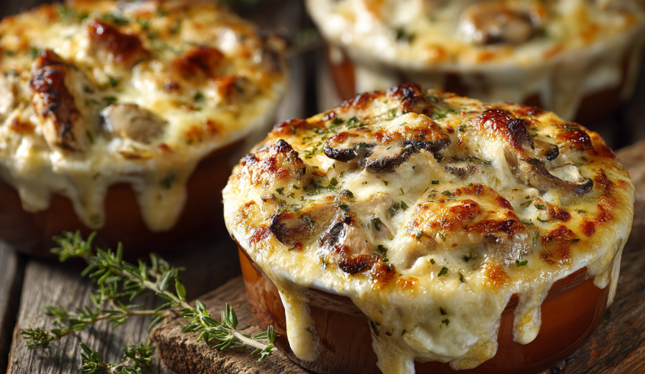 Король закусок: жюльен с грибами и курицей — изысканный ужин за 20 минут