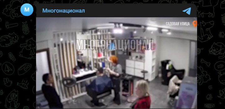 "Никого не надо вызывать": бородач в Петербурге забросал салон красоты кирпичами