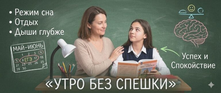    Иллюстрация к материалу: ЕГЭ и тревога: как помочь подростку сохранить уверенность и спокойствие