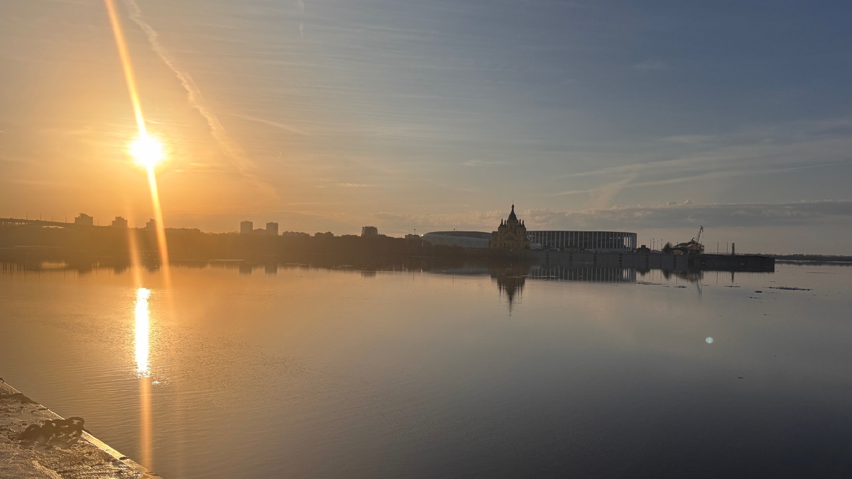 Закат с Нижневолжской набережной