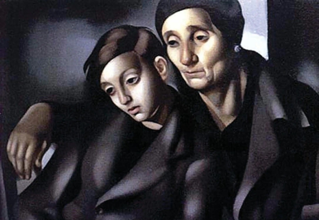     Тамара Лемпицка. Беженцы (фрагмент). 1931