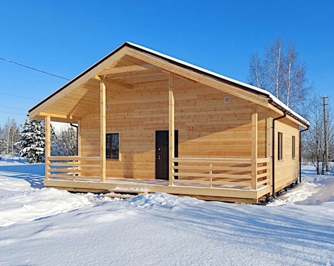 Каркасный дом в деревне Аксиньино