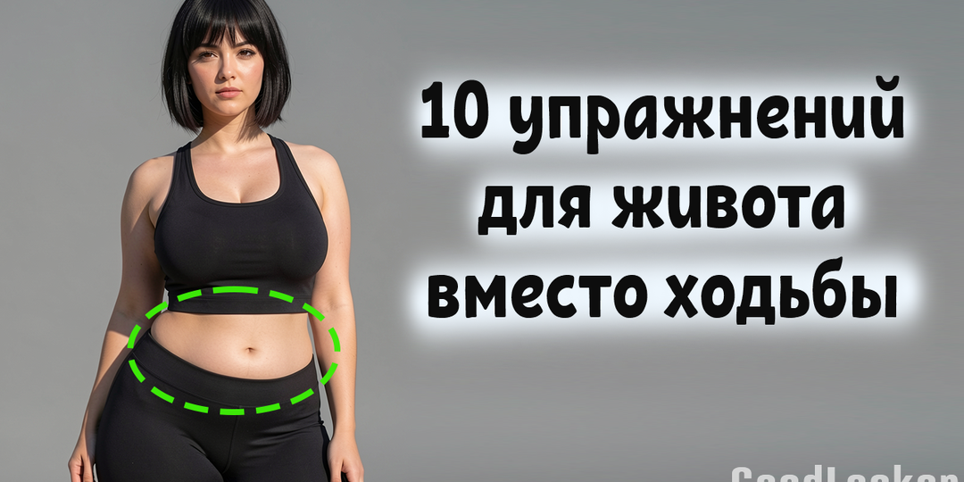 🔥10 упражнений стоя для стройного живота – вместо ходьбы (без приседаний)