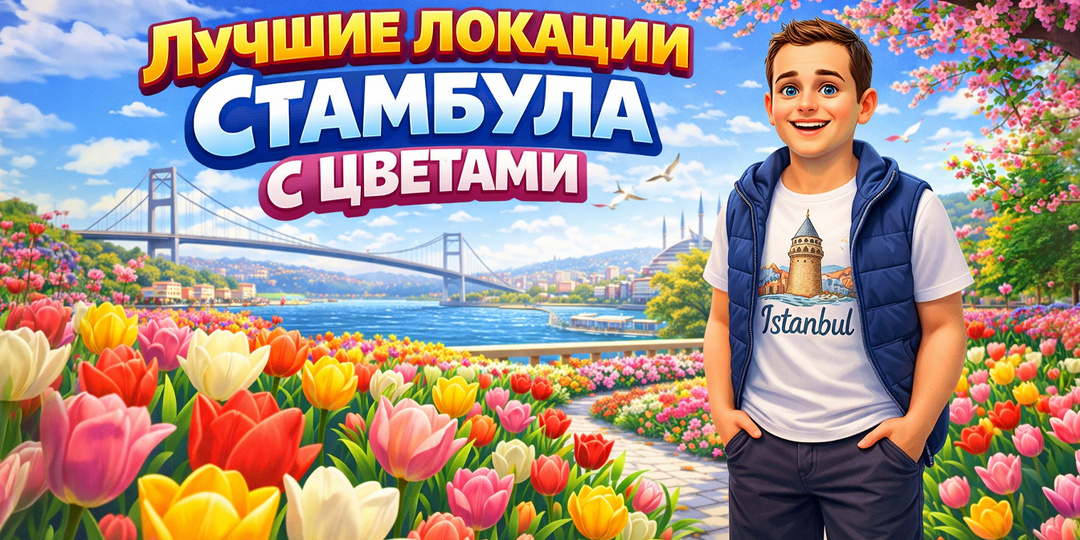🌺 Цветущий Стамбул: локации с красивыми парками и садами