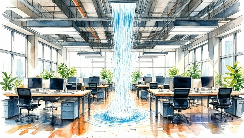 Оценка ущерба от залива офисов и коммерческих помещений в ПетроЭксперт