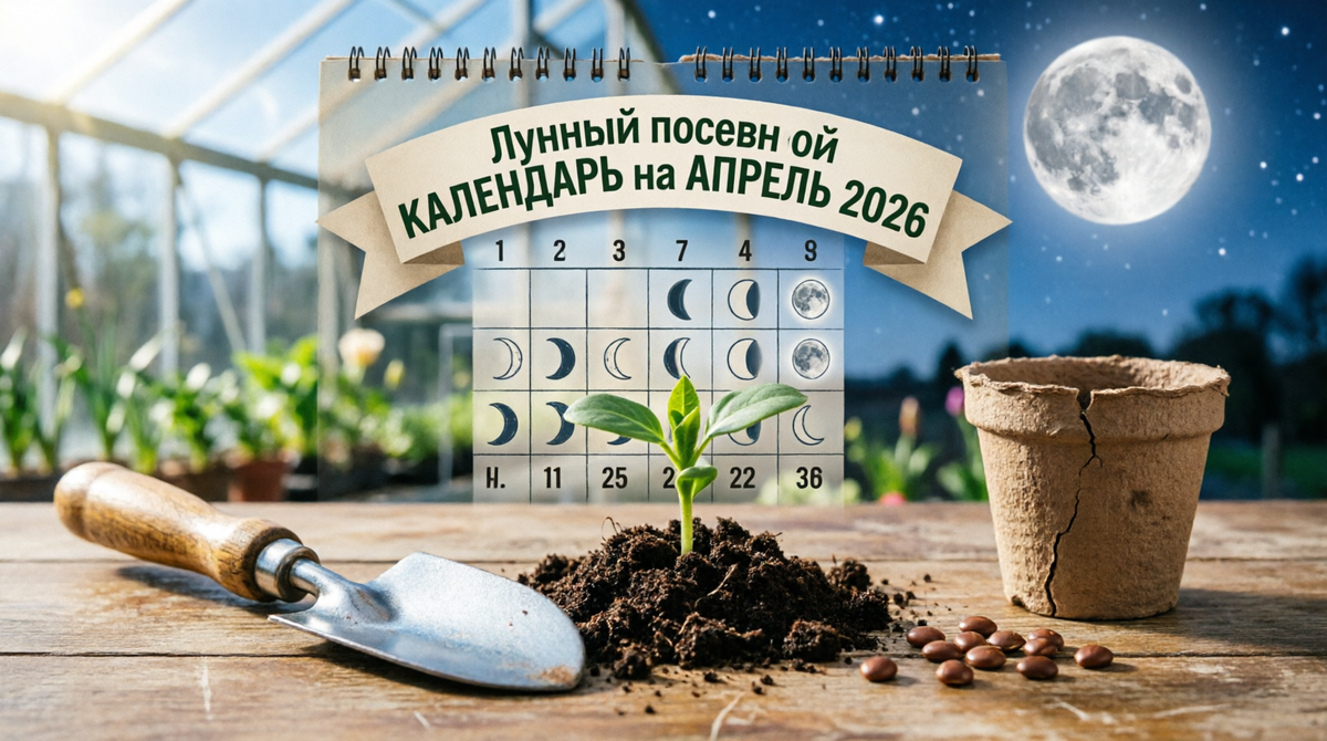 Лунный посевной календарь на апрель 2026 года