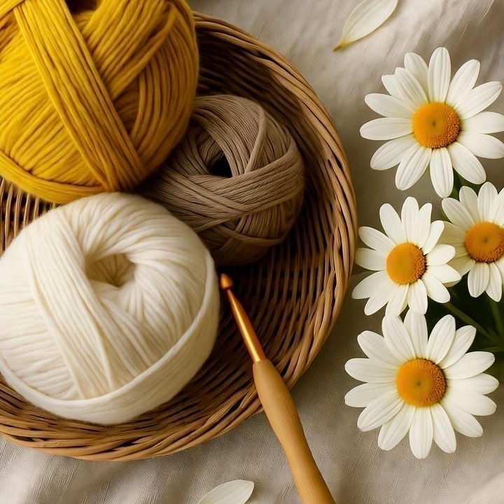 пряжа / крючок / ноницы / рукоделие