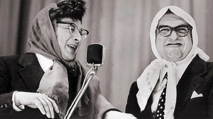    Вадим Тонков и Борис Владимиров в образах Вероники Маврикиевны и Авдотьи Никитичны, с которыми Лебедев мог бы составить трио.