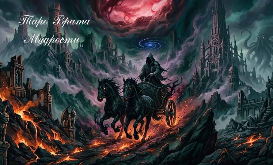 Колесница в Таро Чёрный Гримуар: Теневой Гайд по Гримуару.