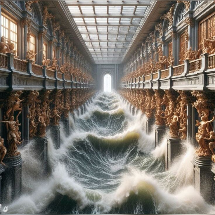 Картинка из Пинтерест, сгенерированная читателем по мотивам романа "Пиранези"