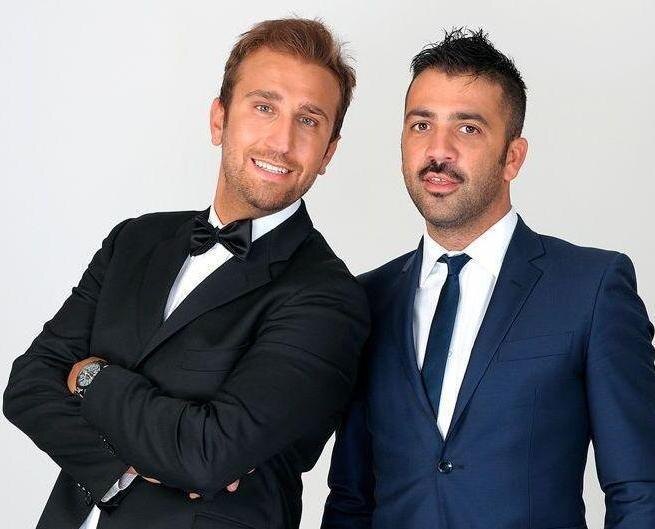 Пио (блондин) и Амедео (брюнет)