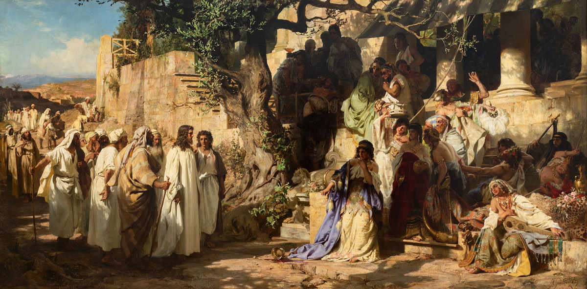 Грешница. 1873. Холст, масло. 