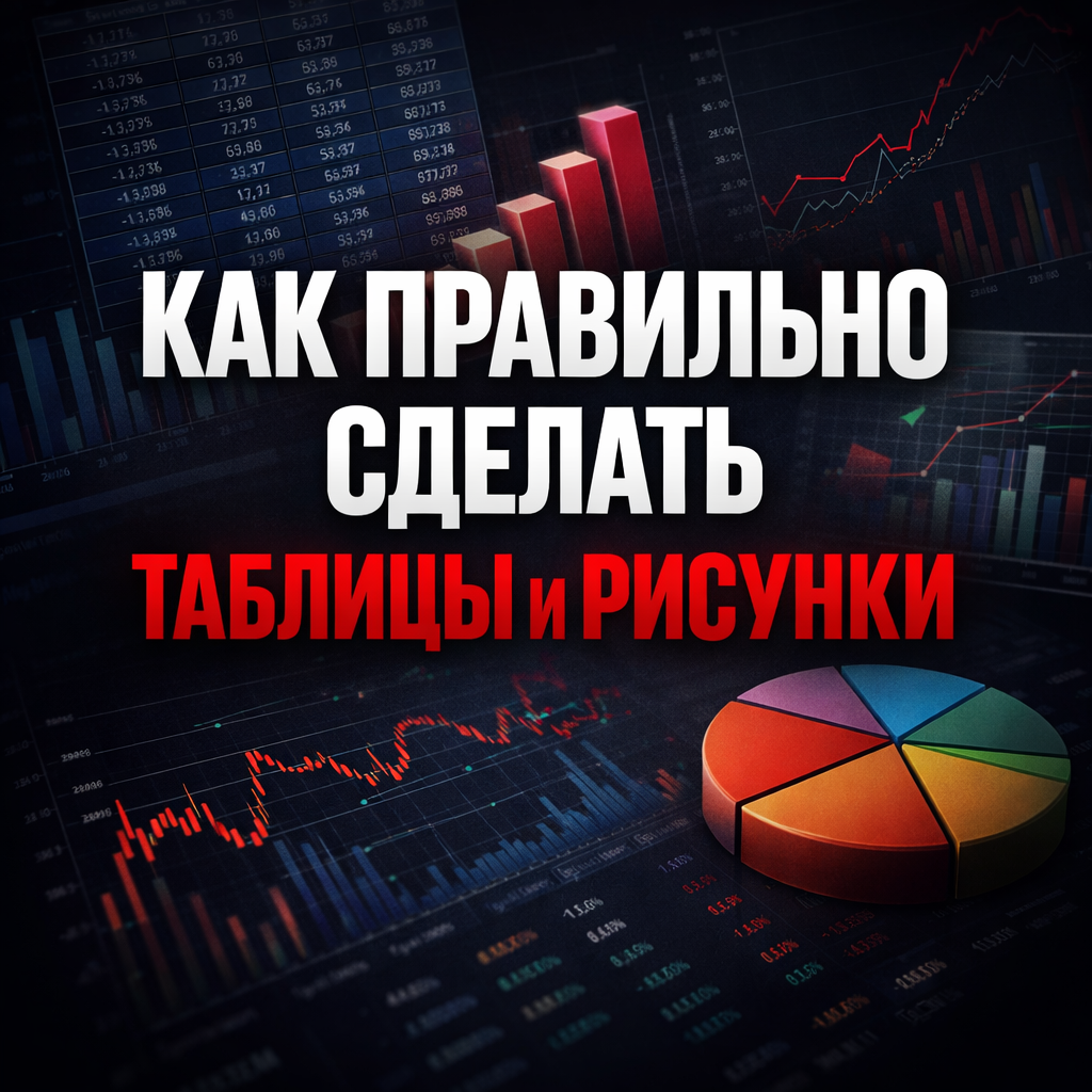 Как правильно сделать таблицы и рисунки
