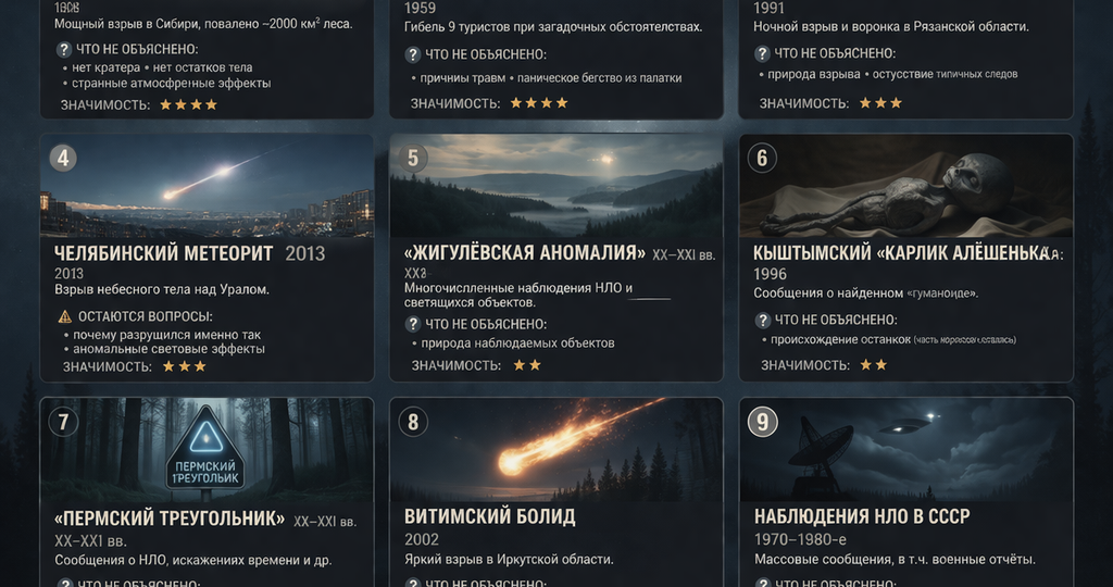 10 феноменов в России, которые не объяснила наука за последние 100 лет