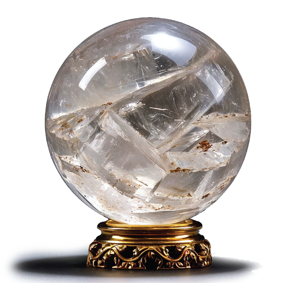 Шар из горного хрусталя на подставке