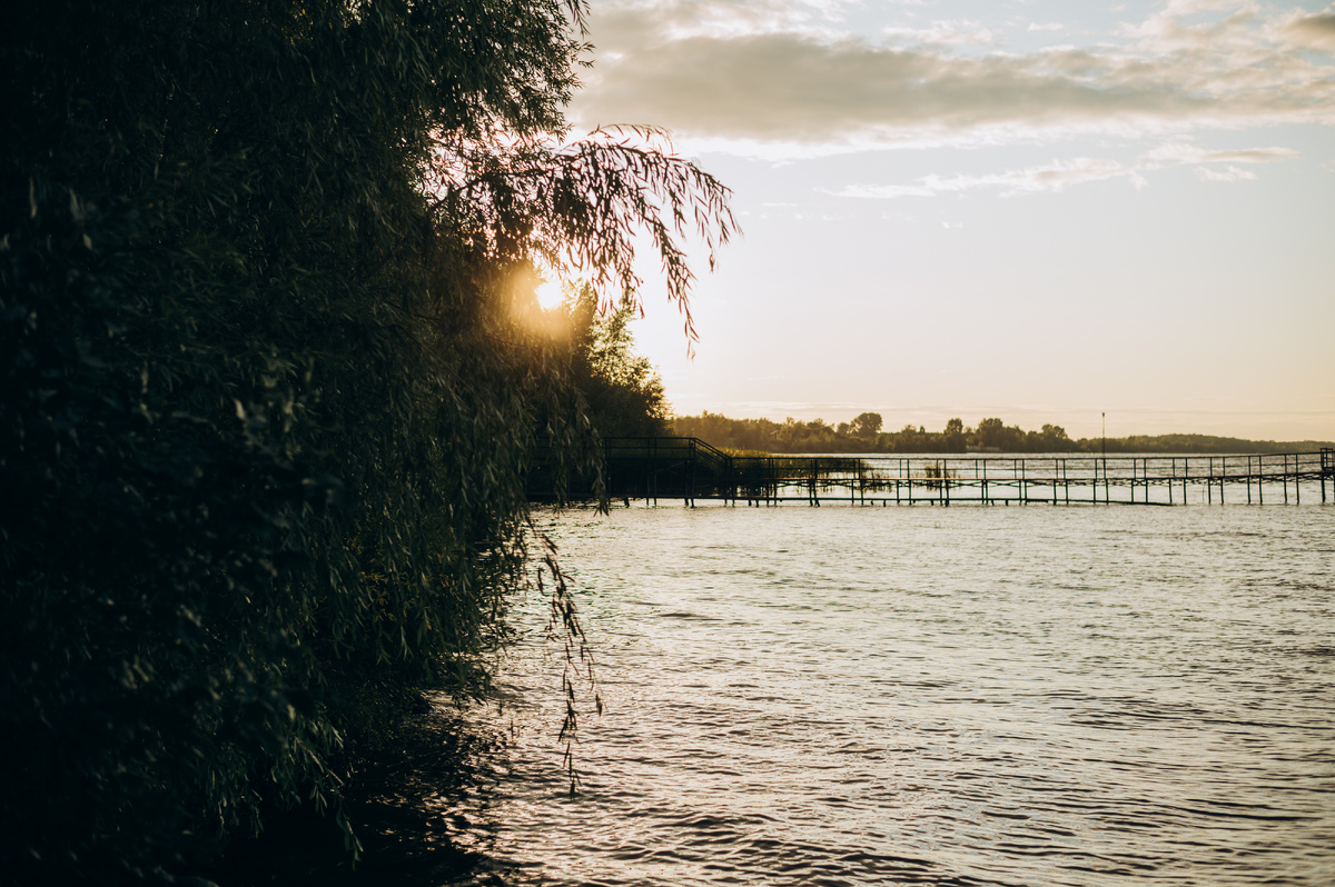 Река Волга около ретрит центра