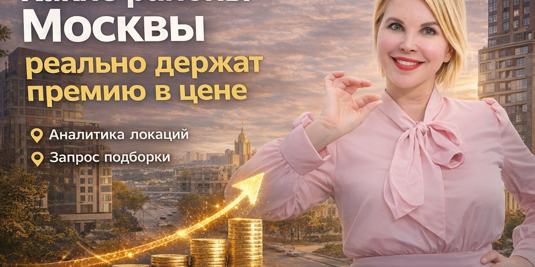 Какие районы Москвы реально держат премию в цене