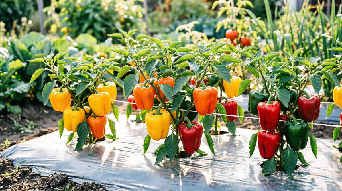 перец на грядке