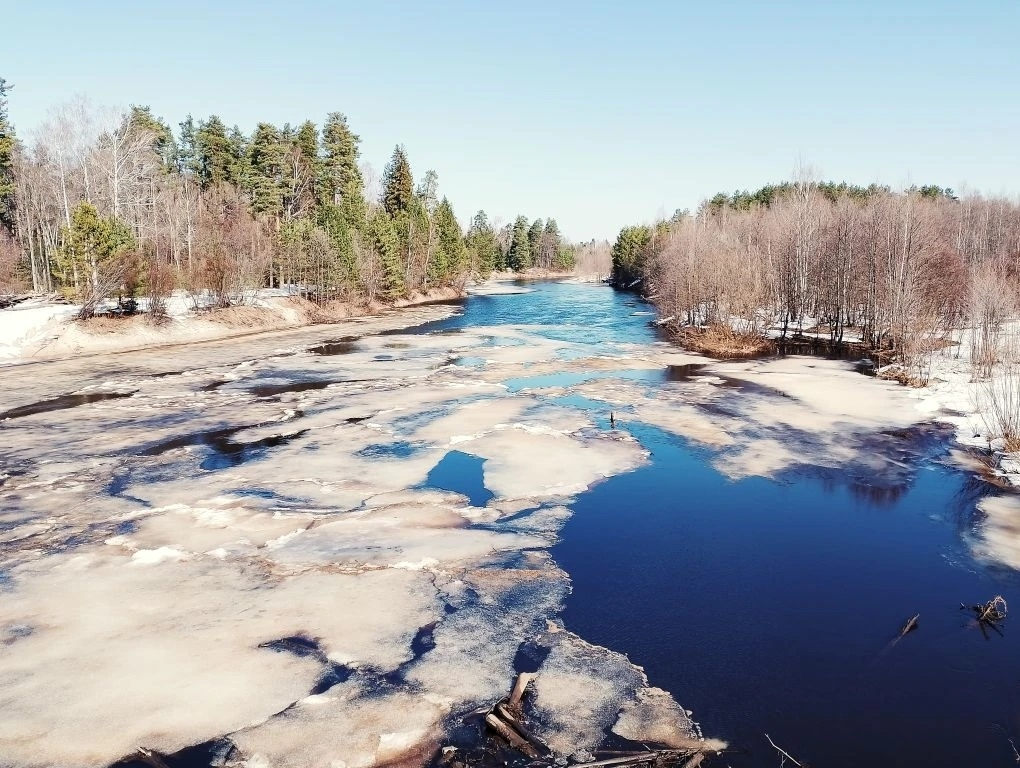 Ледоход на Керженце. Фото: Керженский заповедник 