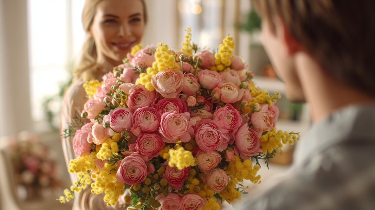 пышные букеты из весенних цветов всегда прекрасны.