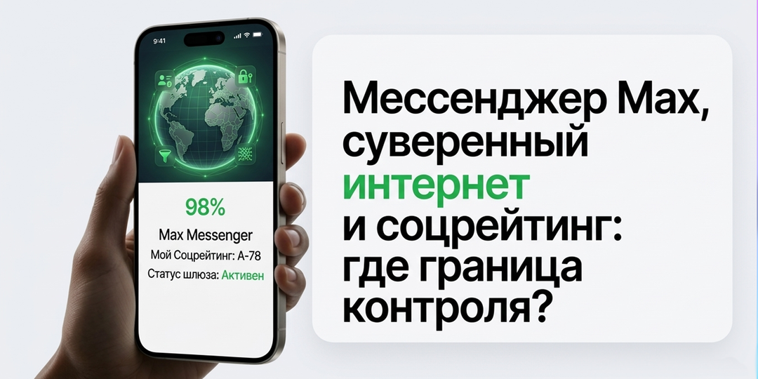 Мессенджер Max, суверенный интернет и соцрейтинг: где граница контроля?