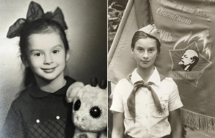 Екатерина Стриженова в детстве и юности.