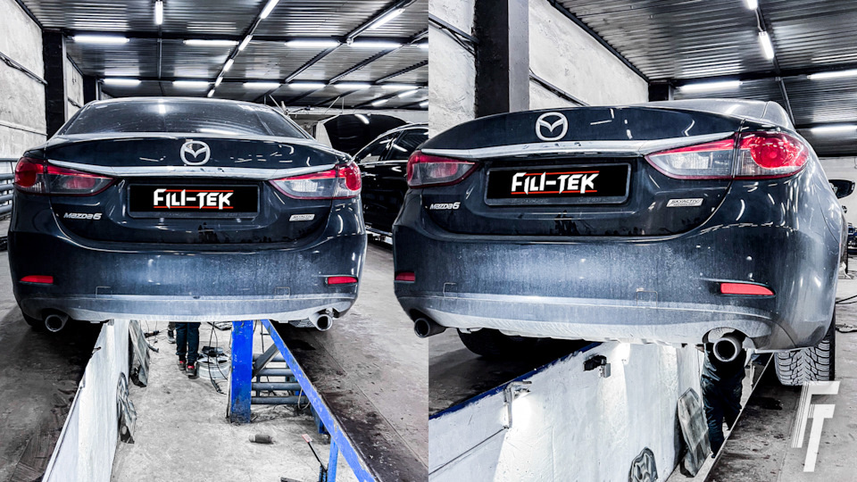 Новая гофра на Mazda 6