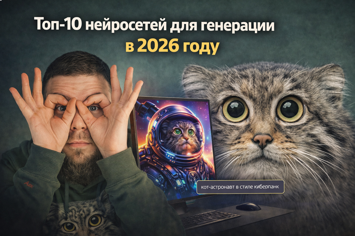 🎨 Топ-10 нейросетей для генерации изображений в 2026 году