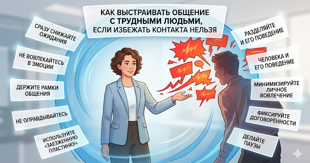 Как выстраивать общение с трудными людьми, если избежать контакта нельзя