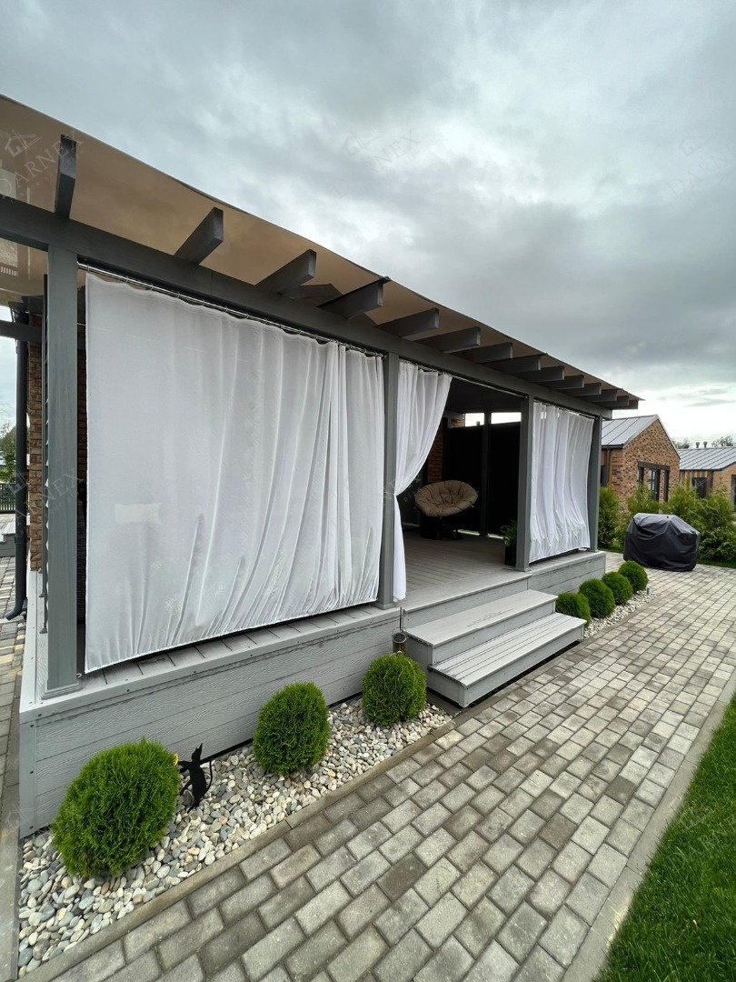 Серая терраса, построенная специалистами Darnex