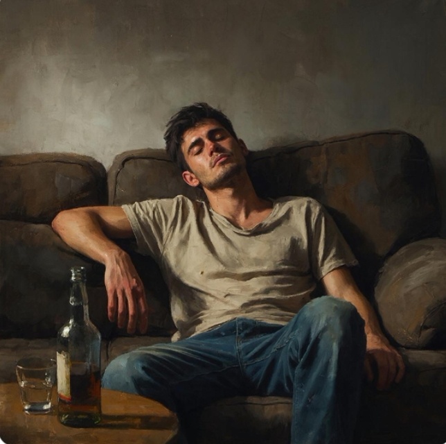 Может ли любовь спасти от "бутылки"? (Картинка создана в GigaChat) 