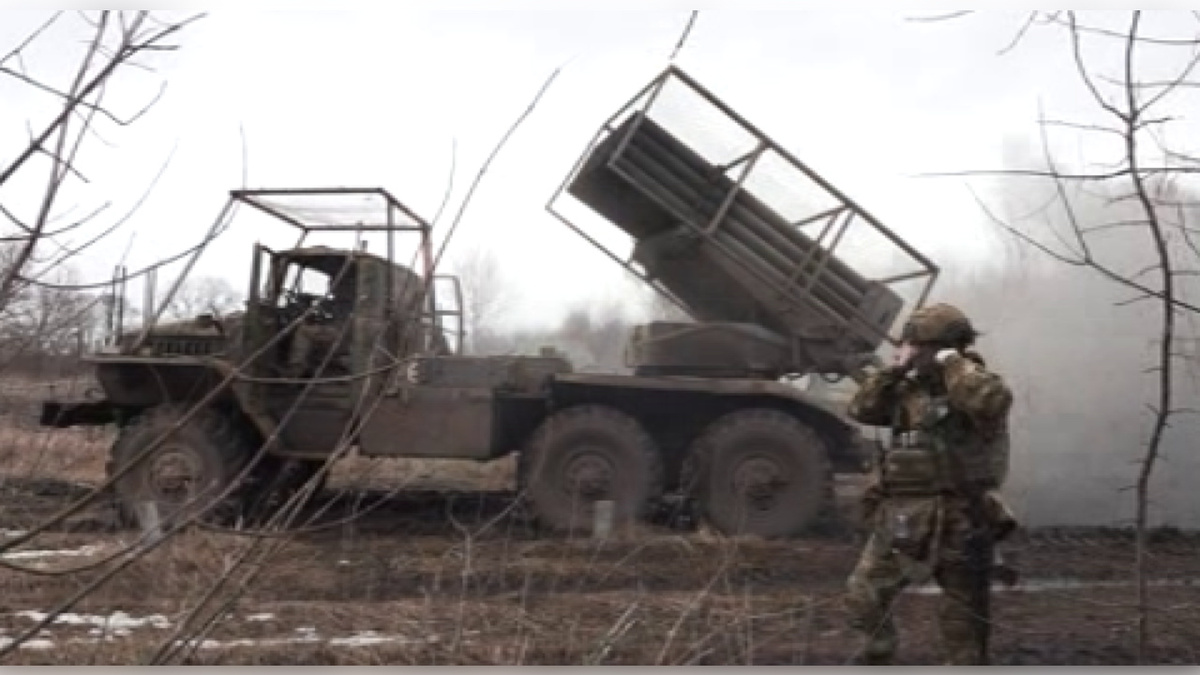    Боевой выезд РСЗО «Град» в Курской области