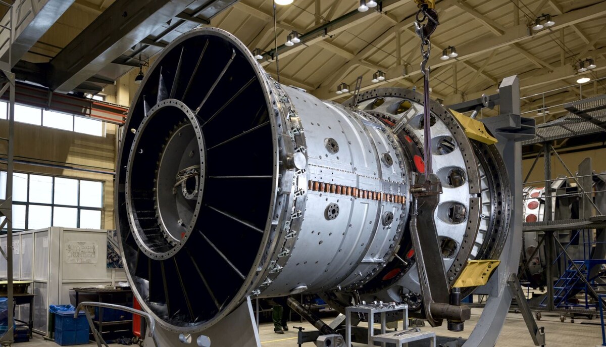 Газовая турбина ГТД-110М производства ОДК-Сатурн. Источник фото: www1.ru/news/2026/01/29/