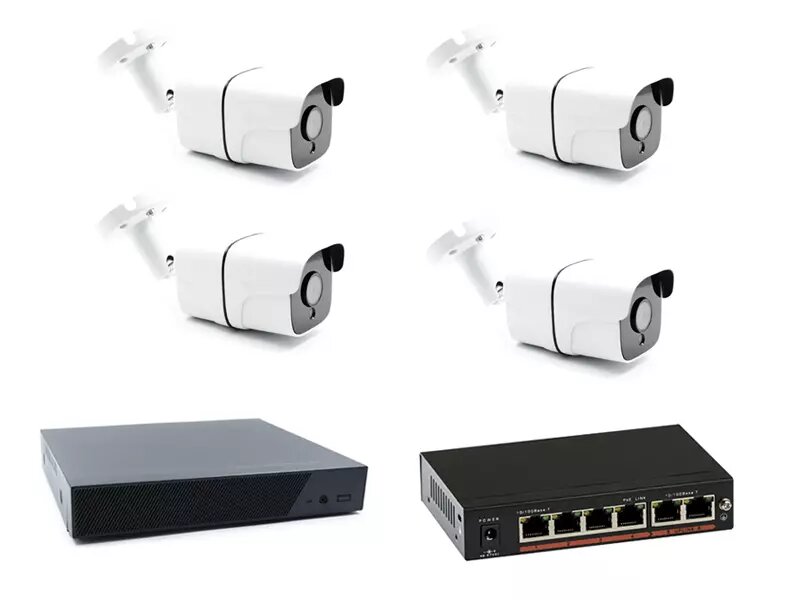 Готовый комплект видеонаблюдения на 4 камеры