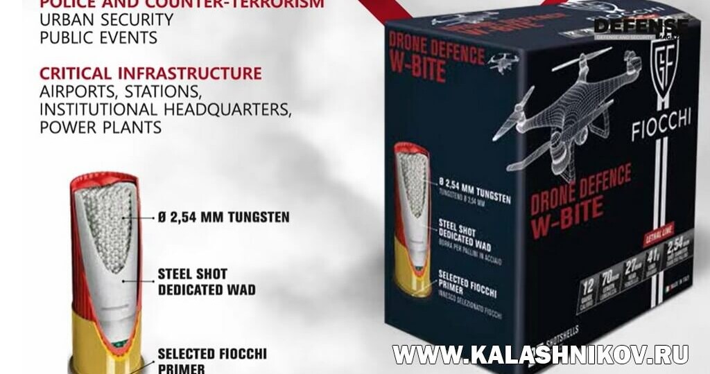 Итальянцы представили патрон с вольфрамовой дробью для «калашникова».