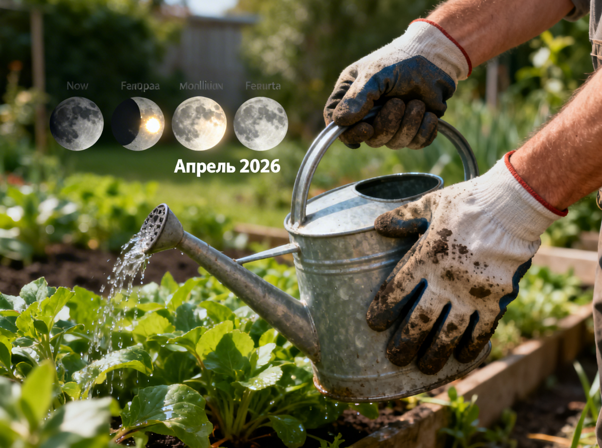 Фазы Луны в апреле 2026 года