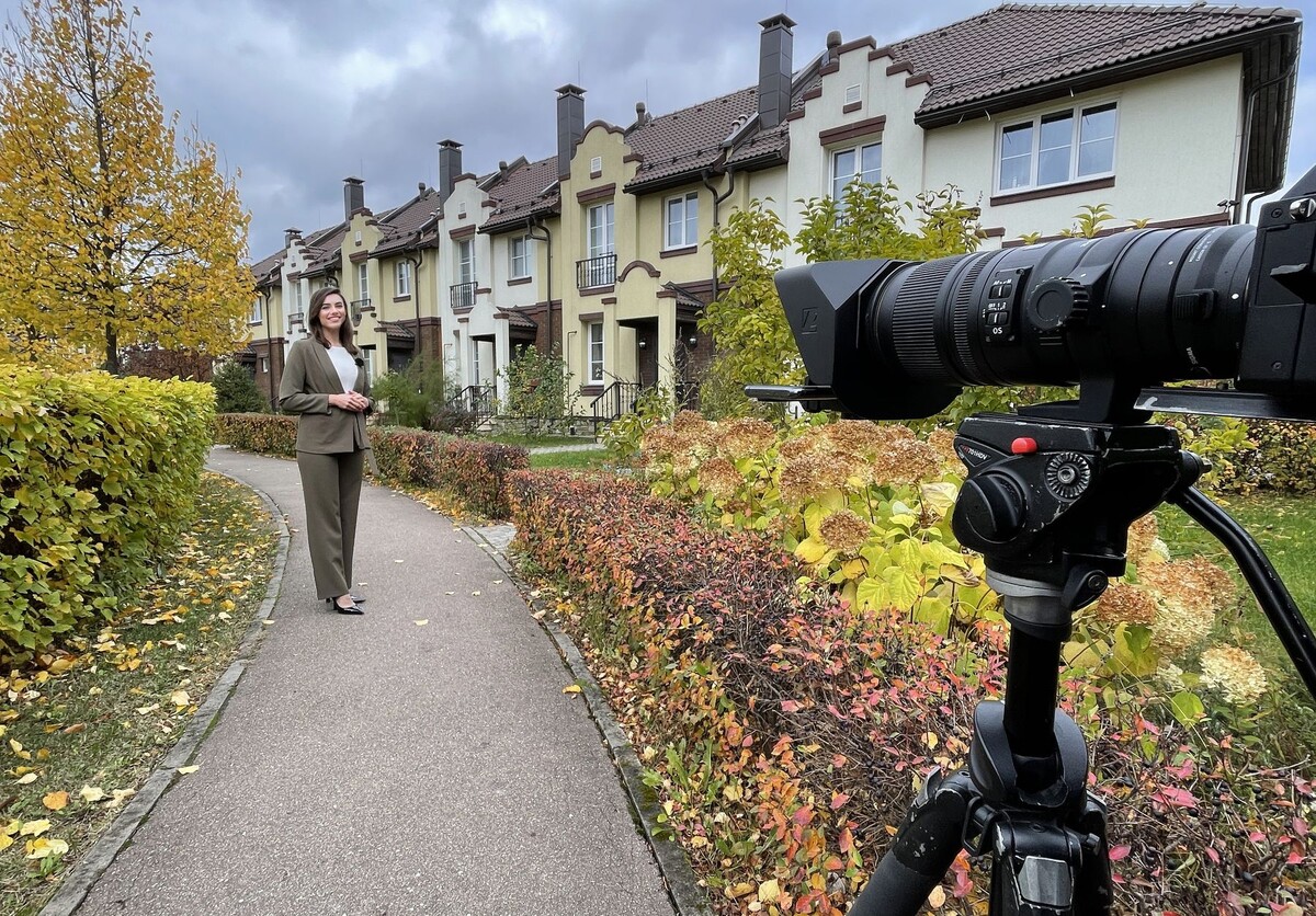 На съемках промо-ролика загородного поселка